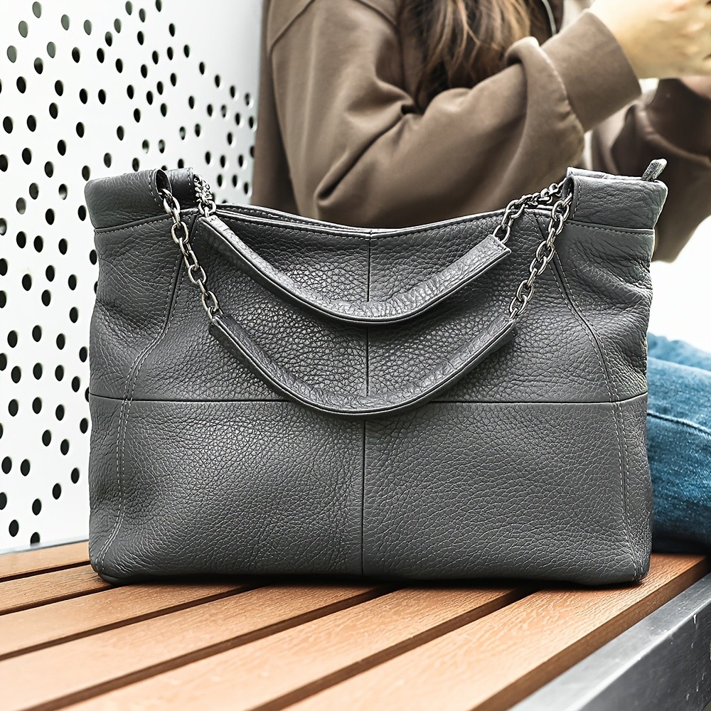 NIUCUNZH Genuine Leather Handbag – Versatile, Stylish, and Ideal for Work, Travel, and Everyday Use