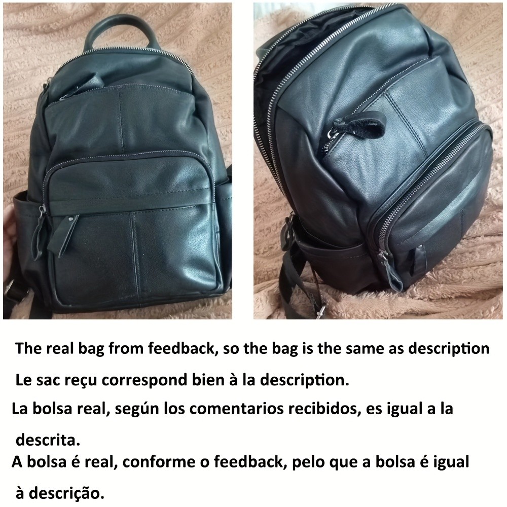 NIUCUNZH Genuine Leather Unisex Backpack – Durable, Spacious, and Perfect for Travel, Commute, and Daily Use