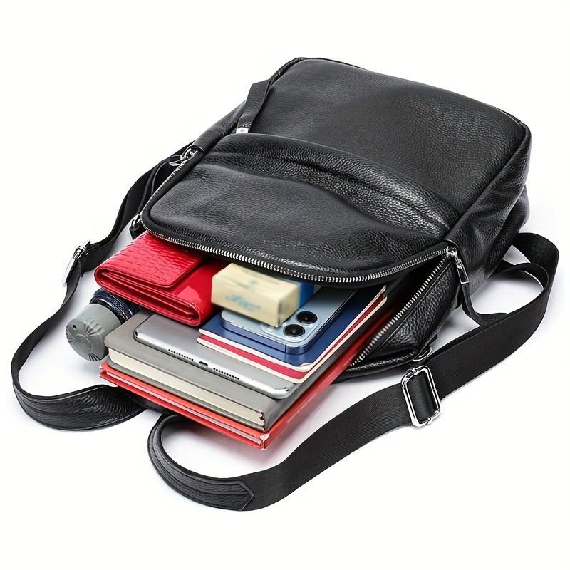 NIUCUNZH Women’s Genuine Leather Backpack – Stylish, Spacious, and Perfect for Travel, School, and Commuting