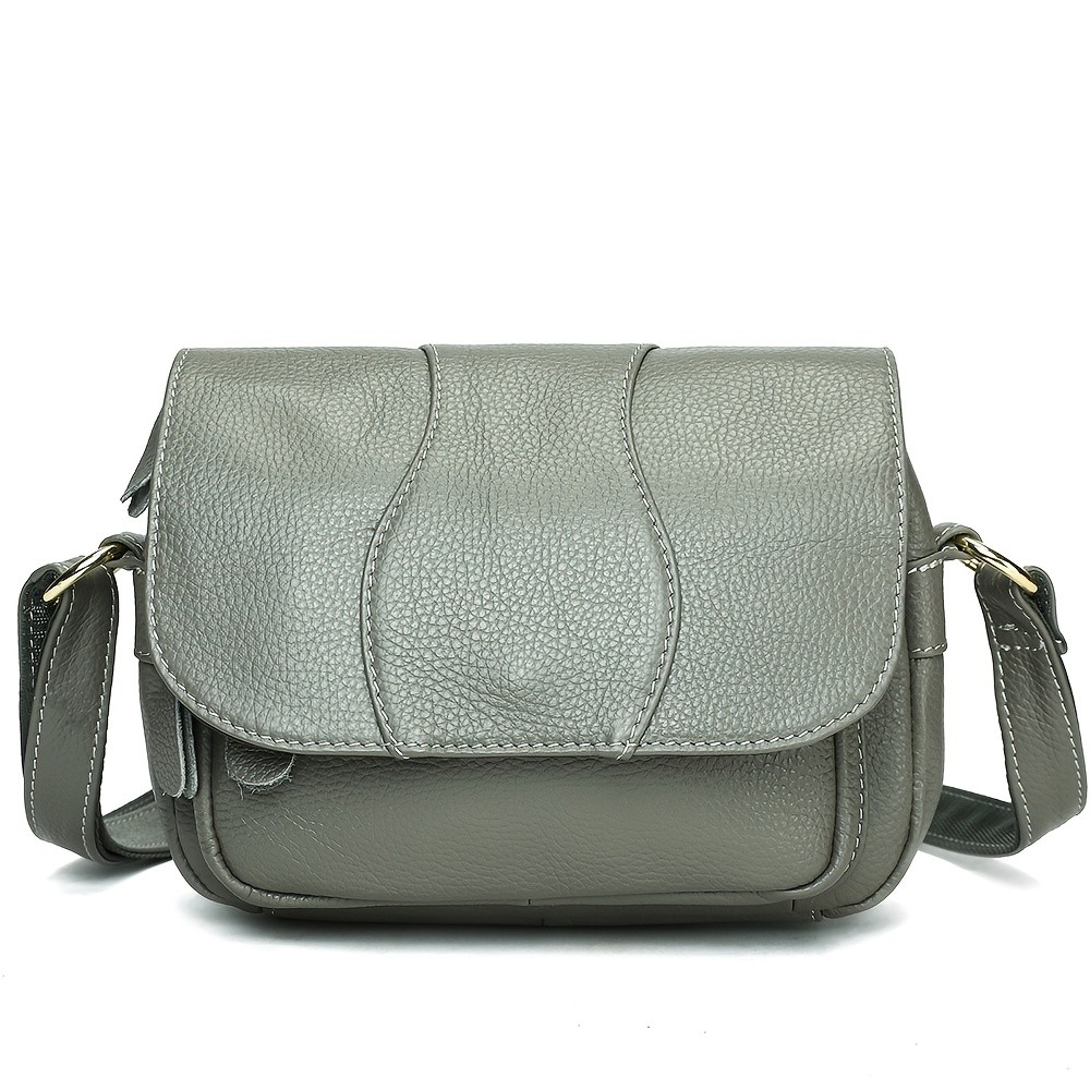 NIUCUNZH Unisex Genuine Leather Crossbody Bag – Versatile, Durable, and Stylish for Daily Use and Travel