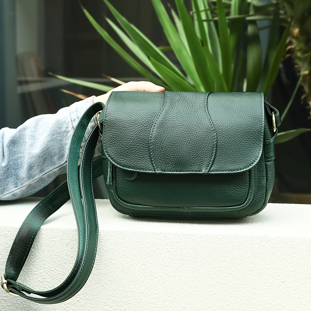 NIUCUNZH Unisex Genuine Leather Crossbody Bag – Versatile, Durable, and Stylish for Daily Use and Travel