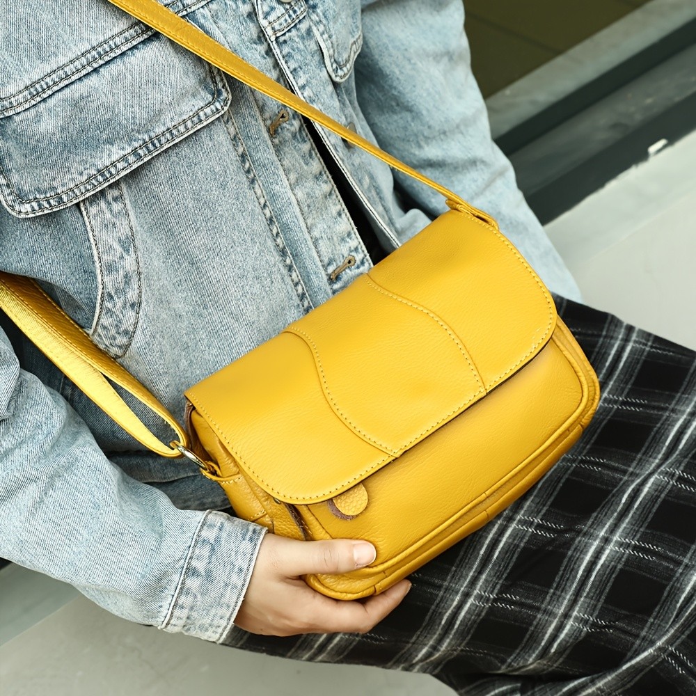 NIUCUNZH Unisex Genuine Leather Crossbody Bag – Versatile, Durable, and Stylish for Daily Use and Travel