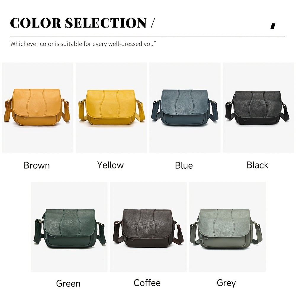 NIUCUNZH Unisex Genuine Leather Crossbody Bag – Versatile, Durable, and Stylish for Daily Use and Travel