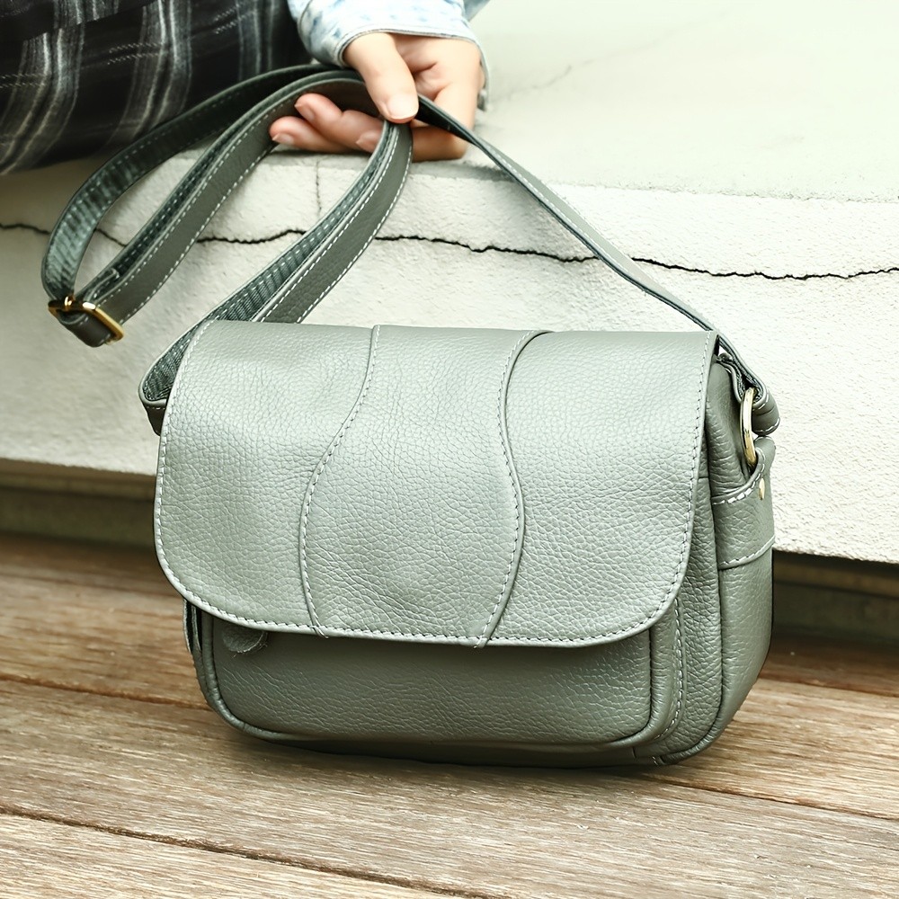 NIUCUNZH Unisex Genuine Leather Crossbody Bag – Versatile, Durable, and Stylish for Daily Use and Travel