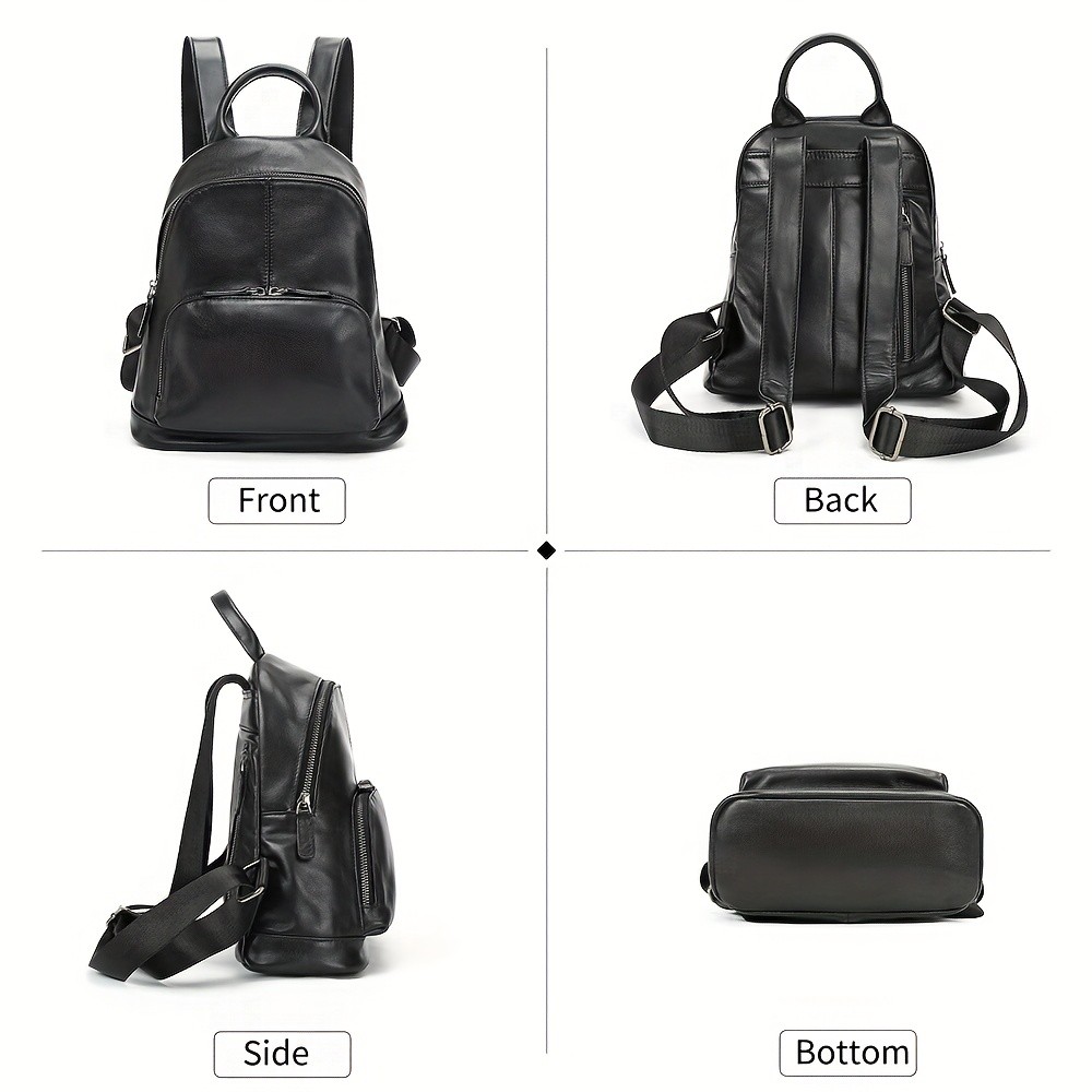 NIUCUNZH Women’s Top-Grain Leather Backpack – Elegant, Durable, and Perfect for Daily Use and Travel