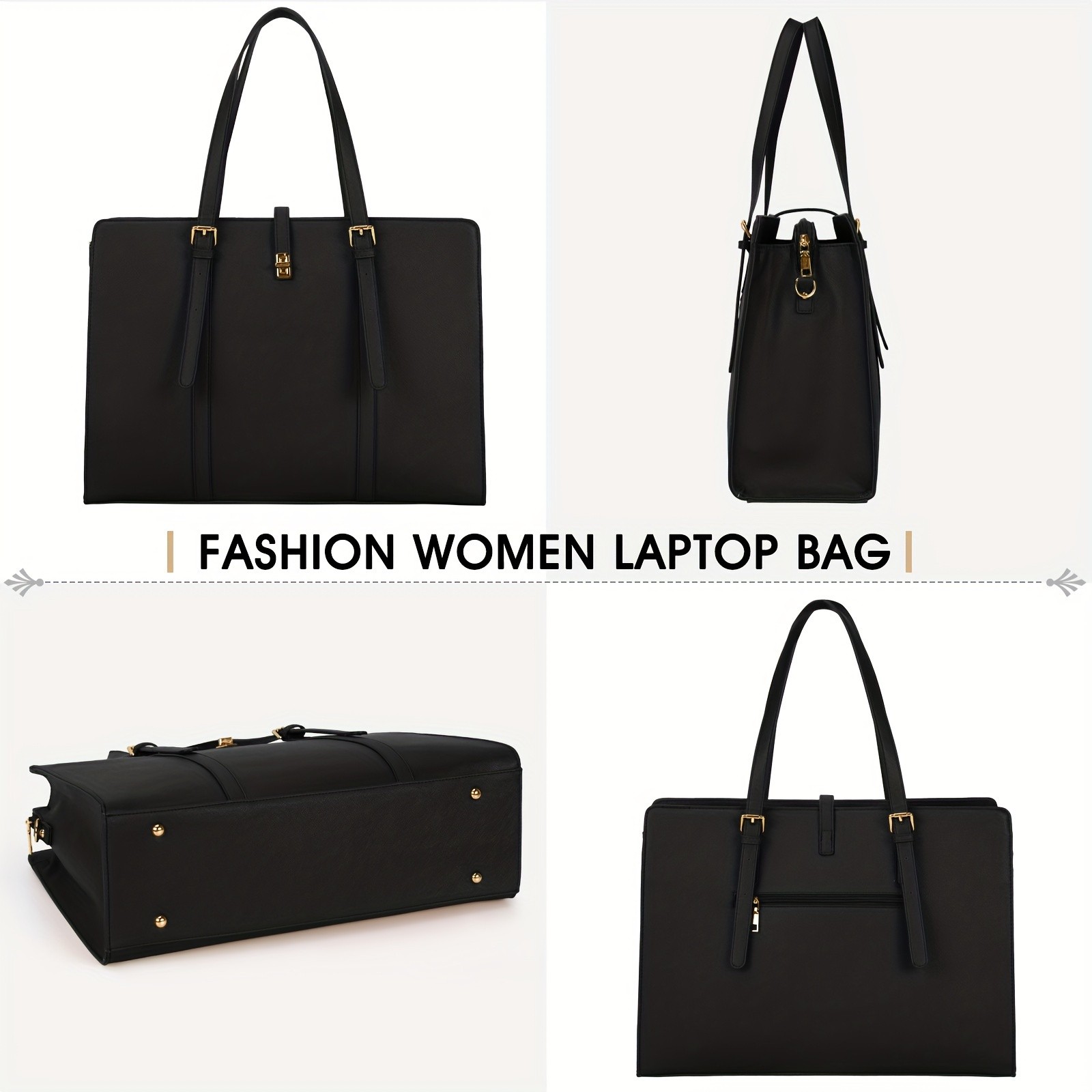 IGOLUMON Women’s 39.62 cm Laptop Tote Bag – Stylish, Spacious, and Perfect for Work, Business, and Travel