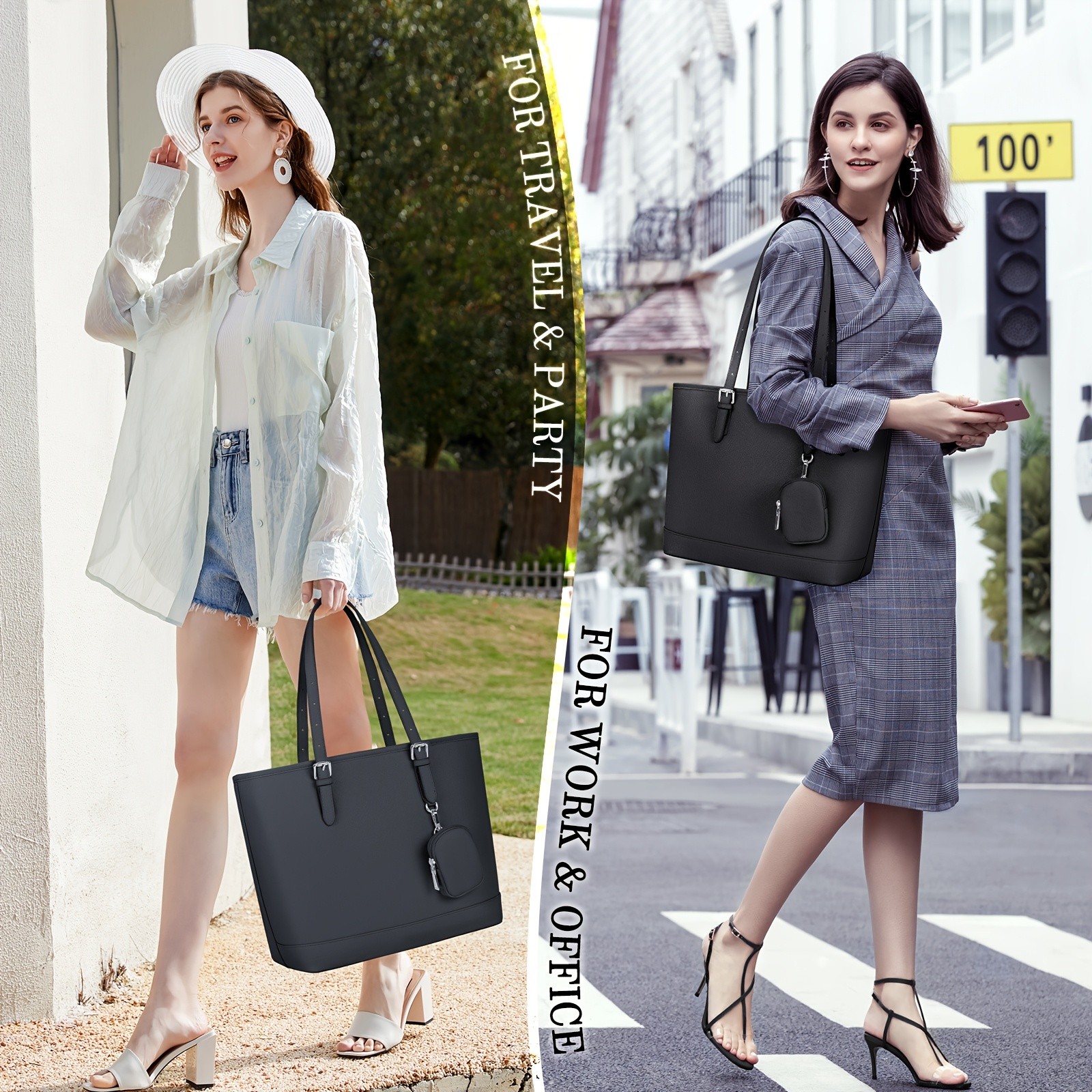 IGOLUMON Women’s Large Capacity Tote Bag – Stylish, Functional, and Perfect for Work, Travel, and Everyday Use