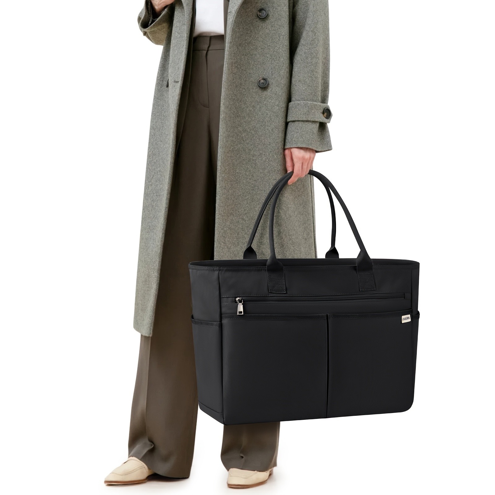 IGOLUMON 40L Tote Bag with Zipper – Spacious, Foldable, and Perfect for Beach, Travel, and Gym