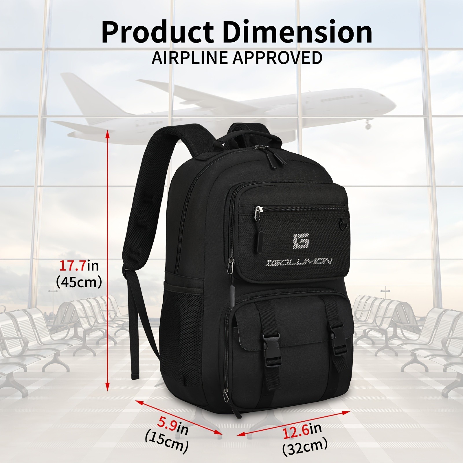 IGOLUMON Laptop Backpack 39.62 cm – Stylish, Functional, and Perfect for Work, College, and Travel