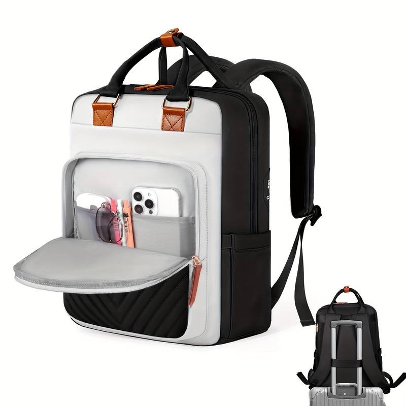 IGOLUMON Laptop Backpack for Women & Men – Anti-Theft, Large Capacity 39.62 cm Travel Backpack with 4 Compartments and 9 Pockets