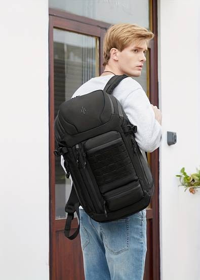 OZUKO 43.94cm Laptop Backpack – Large Capacity Multifunctional Travel Bag for Sports, Photography, and Everyday Use