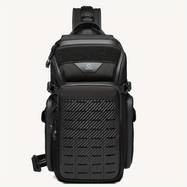 OZUKO Men's Tactical Crossbody Sling Bag – Large Capacity Anti-Scratch Chest Bag for Hiking, Travel, and Casual Use