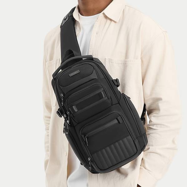 OZUKO Men’s Oxford Messenger Bag – Multifunctional Large Capacity Shoulder Bag with Insulation for Cycling, Sports, and Outdoor Use