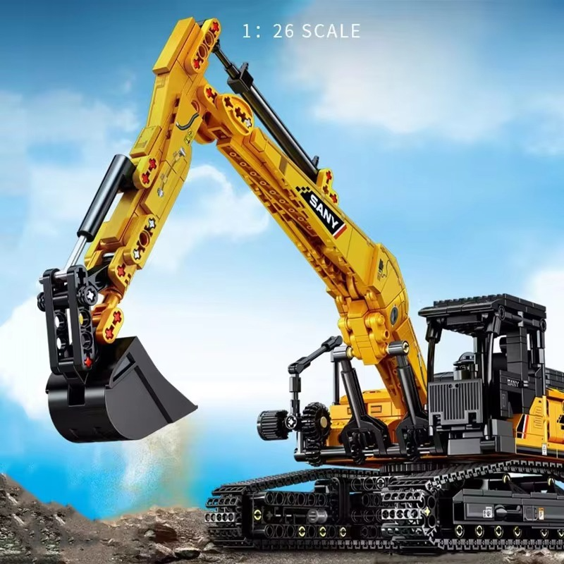SEMBO BLOCK 1022pcs Excavator Models Building Blocks