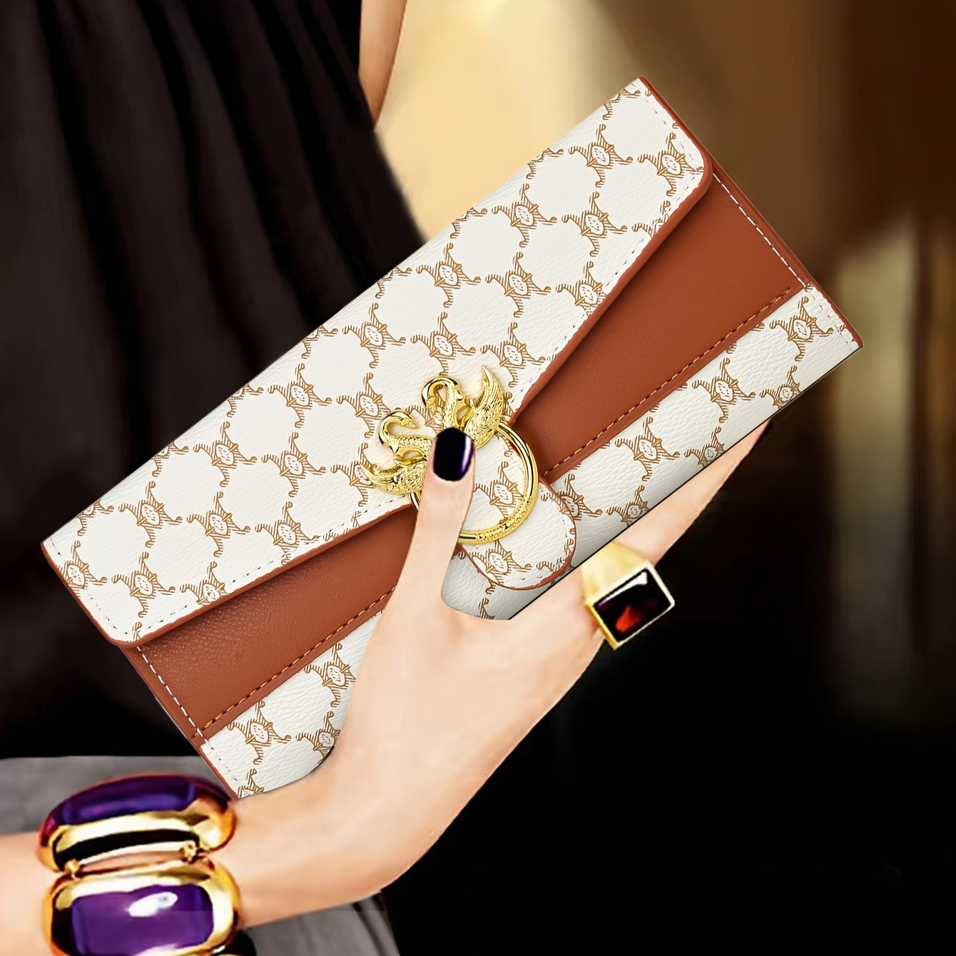 LABOONOO Elegant Women’s Clutch Wallet