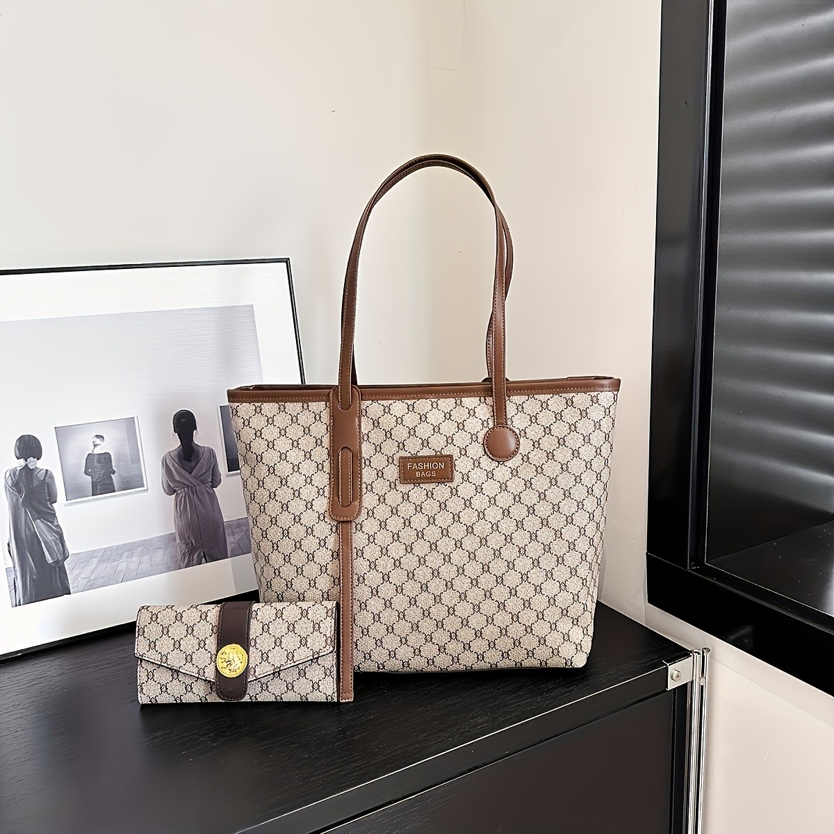 LABOONOO Women’s 2-in-1 Large Tote & Wallet Bag