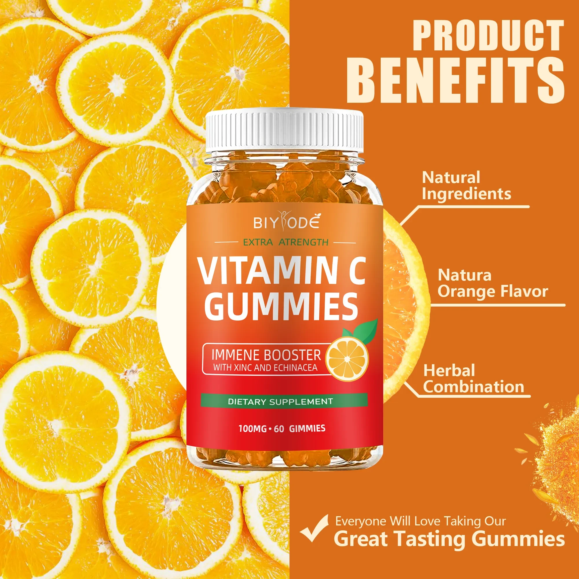 Biyode Extra Strength Vitamin C Gummies