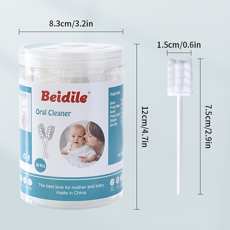 UNICHERRY 30pcs Tongue Cleaner Gauze