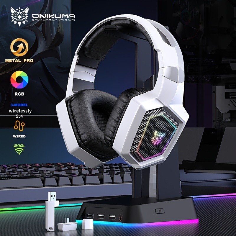 ONIKUMA Wireless 2.4G Gaming Headset – Seamless Connectivity with Long Battery Life and Lossless Audio