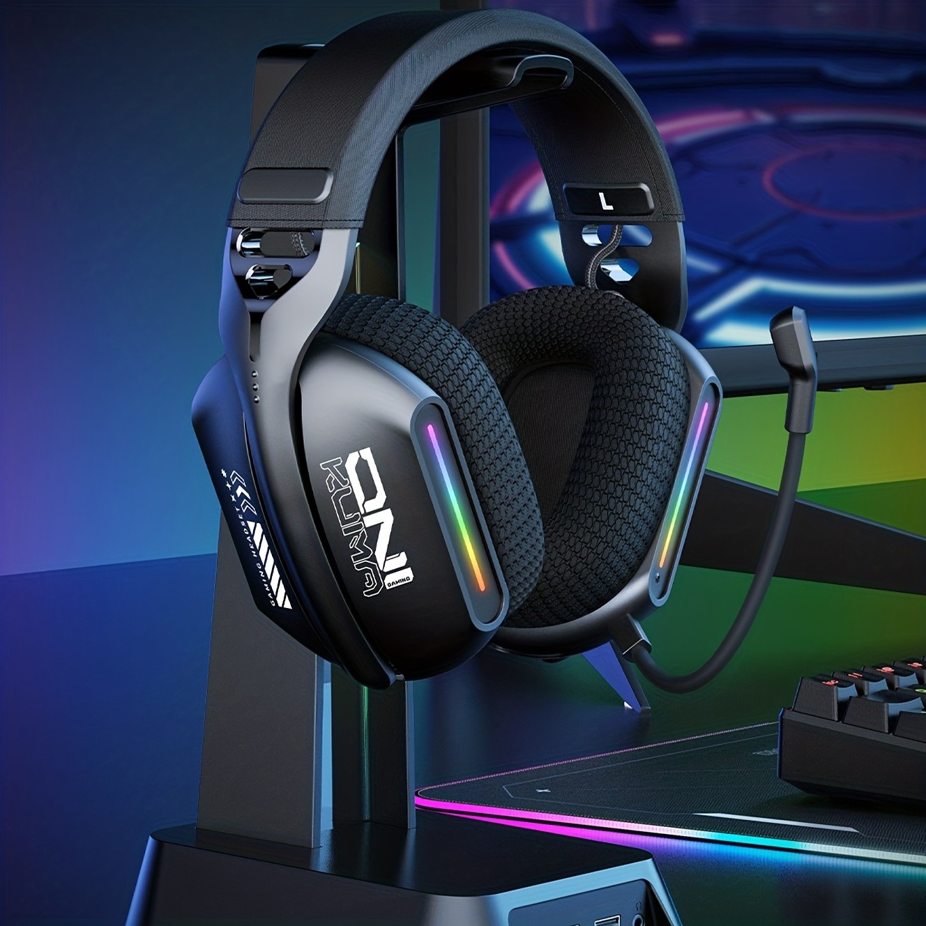 ONIKUMA GT808 Three Mode Wireless E-Sports Headset – Versatile Connectivity with Crystal Clear Sound