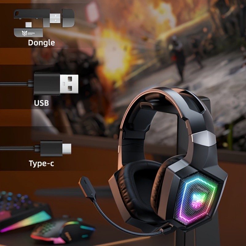 ONIKUMA Wireless Gaming Headset – Noise-Canceling Mic, Crystal-Clear Sound, and Comfortable Design for Gamers