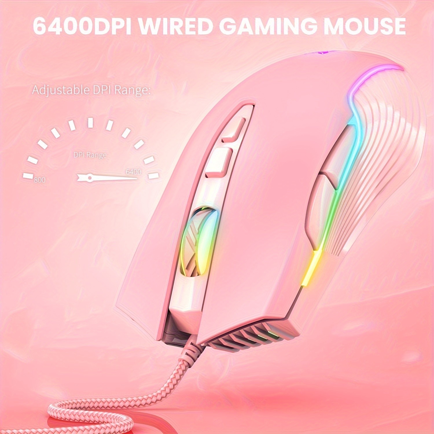 ONIKUMA Silent Mechanical Gaming Mouse – Lightweight, Comfortable, and Customizable for Every Gamer
