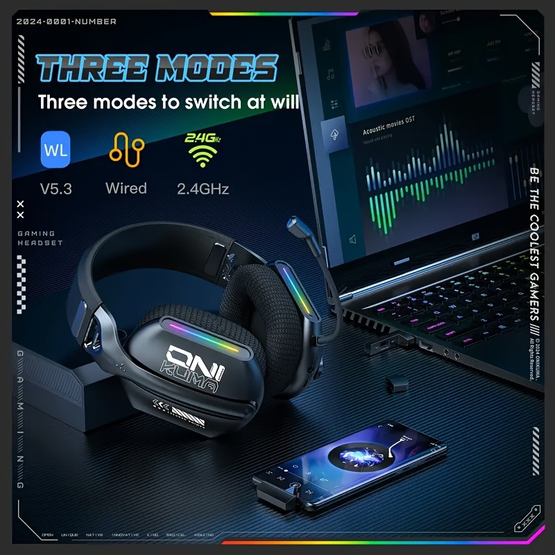 ONIKUMA Wireless Gaming Earbuds – Low Latency, Dual Connection, and Deep Bass for Ultimate Gaming Experience