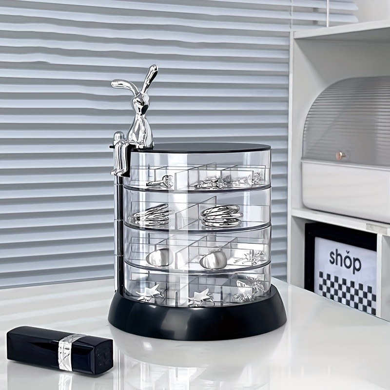 HEART LEAF Rotating Jewelry Organizer Box