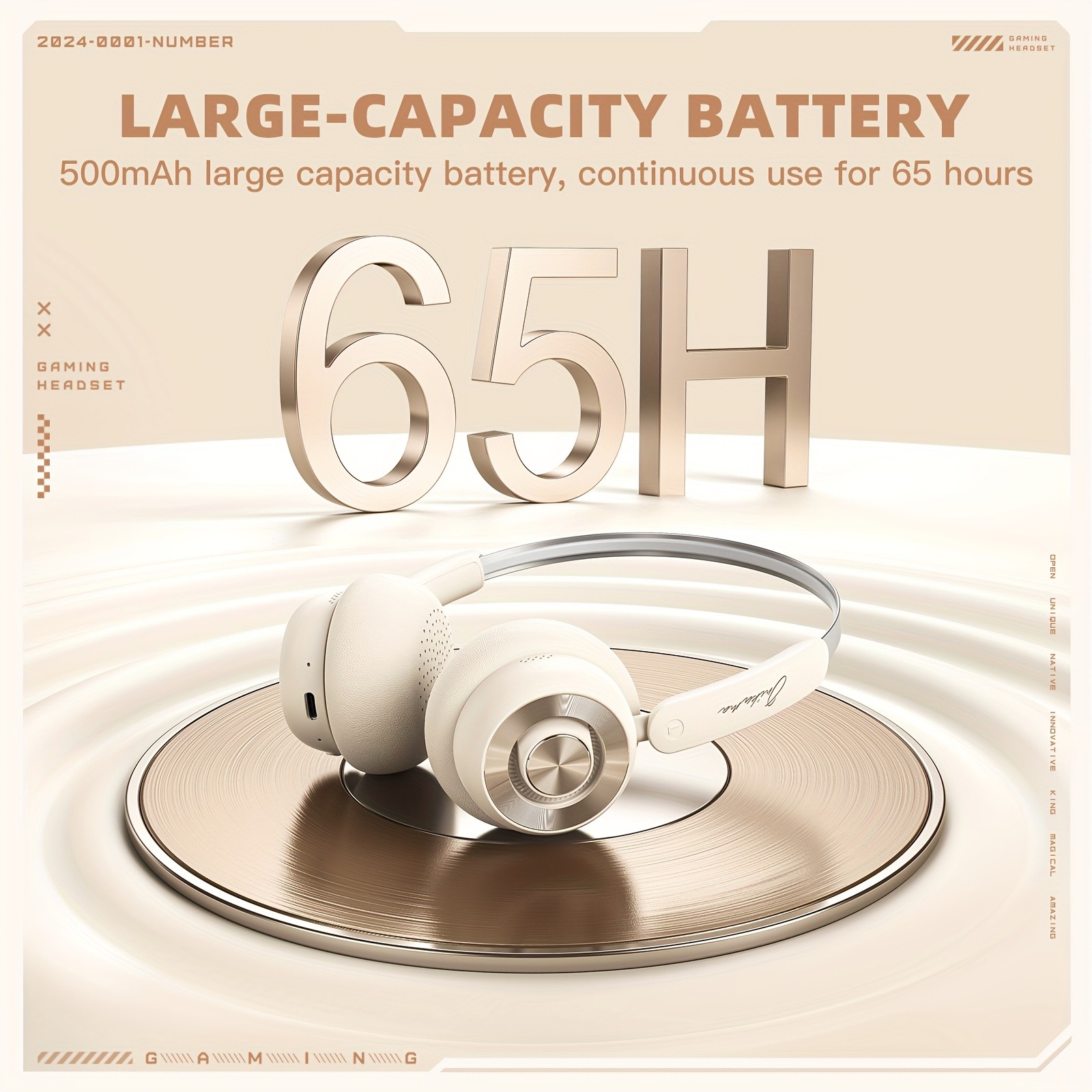 ONIKUMA Active Noise Cancelling Wireless Earmuffs – 300 Hours Standby, Comfortable Memory Foam, Ideal for Travel & Workouts