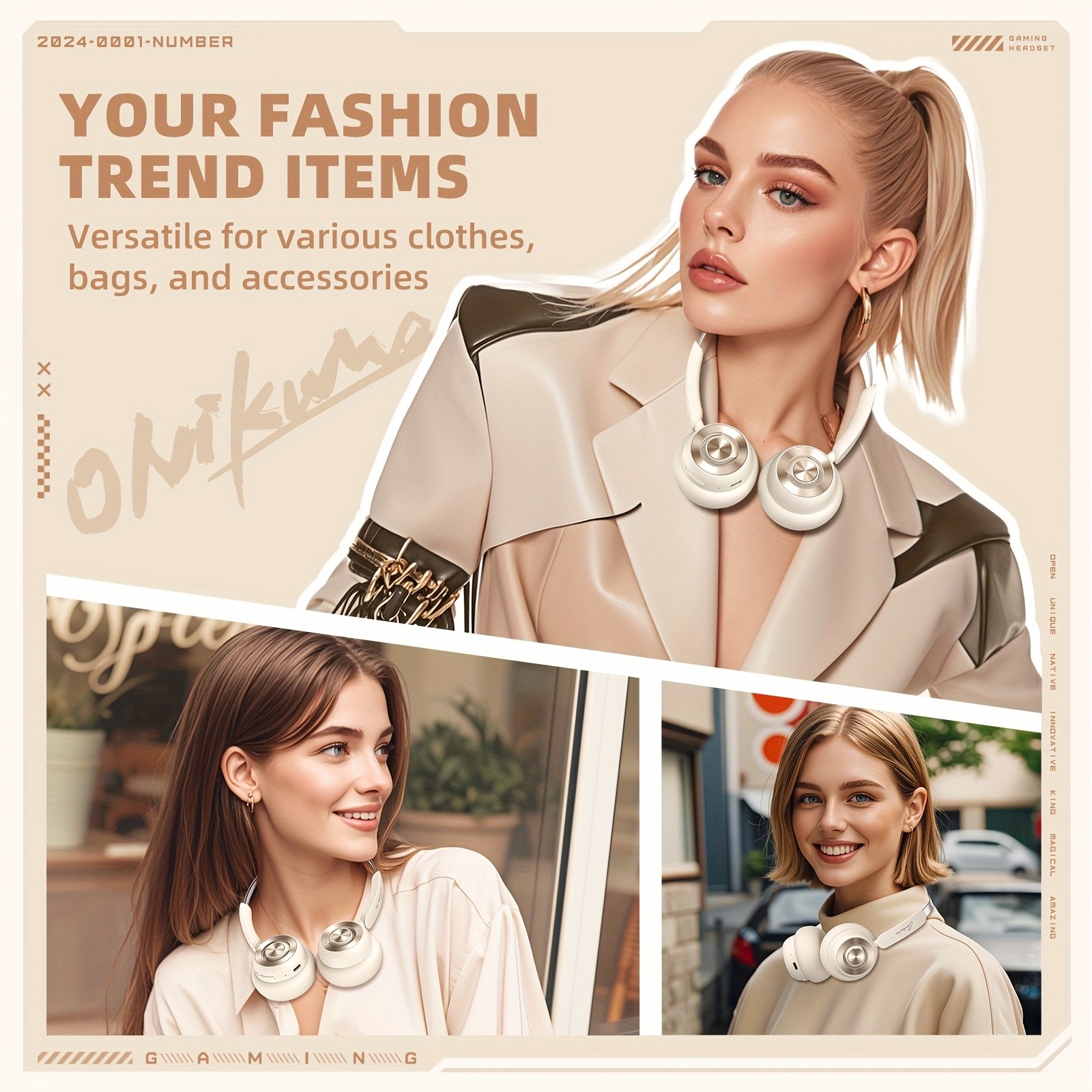 ONIKUMA Active Noise Cancelling Wireless Earmuffs – 300 Hours Standby, Comfortable Memory Foam, Ideal for Travel & Workouts