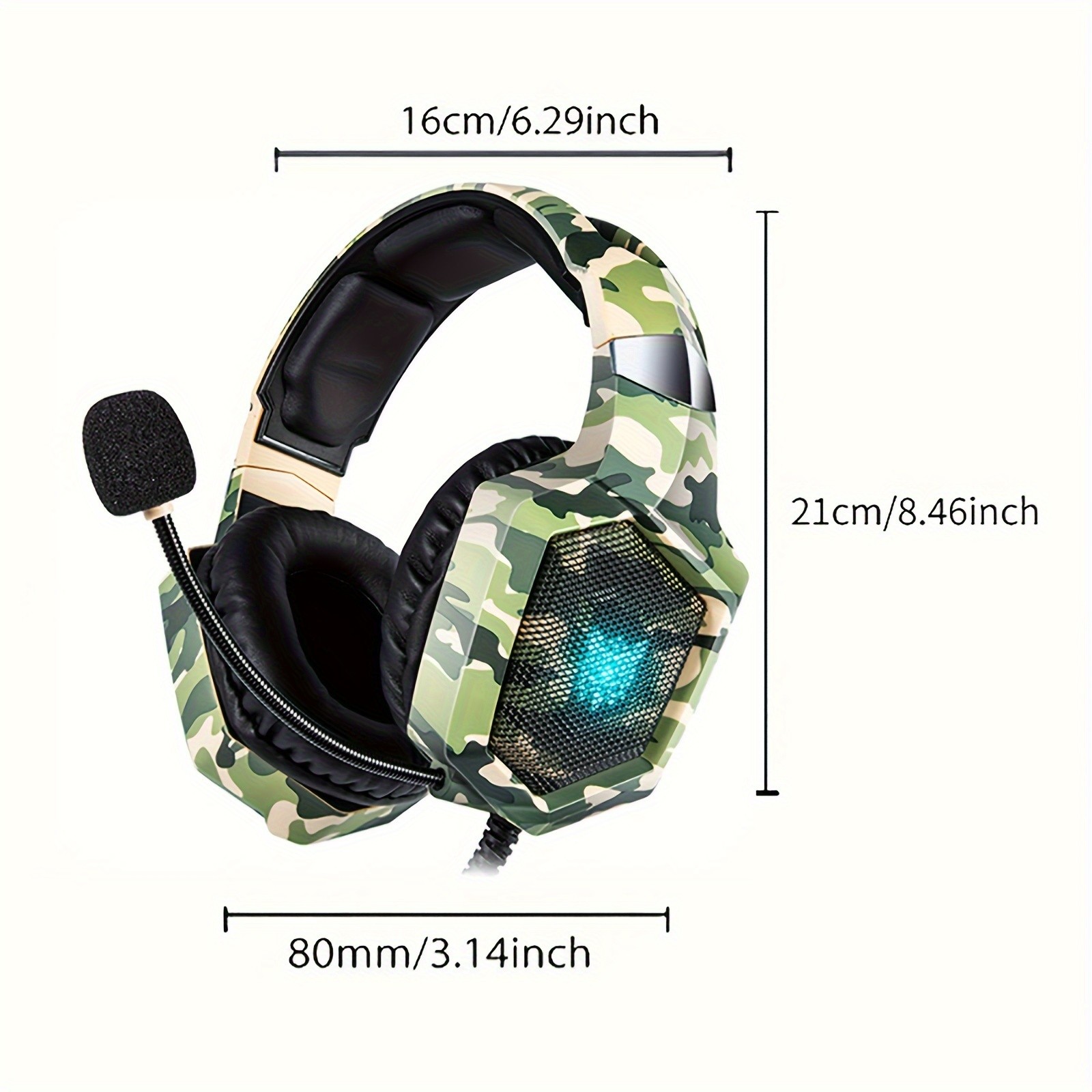 ONIKUMA Wired Gaming Headset – High-Definition Microphone, RGB Lighting, Immersive Sound for PS4, PS5, and PC