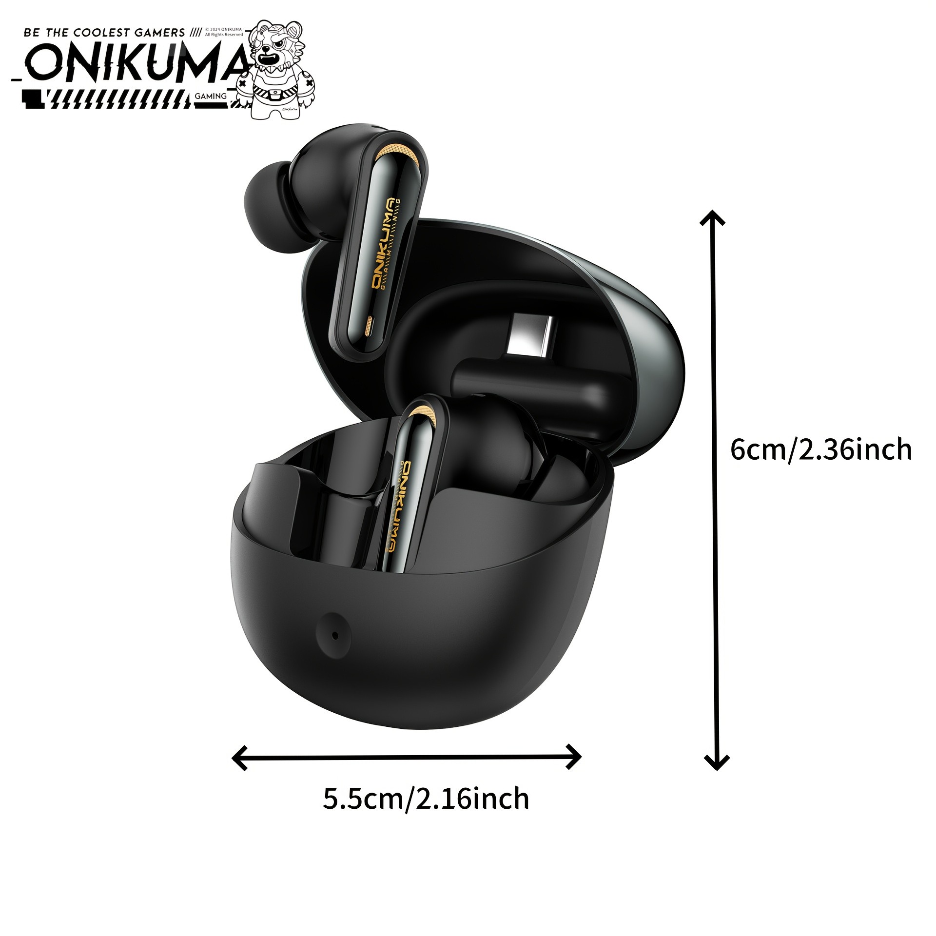 ONIKUMA Next Generation Wireless Earbuds – Dual-Connection, ANC & ENC Noise Cancellation, Bass Stereo Sound