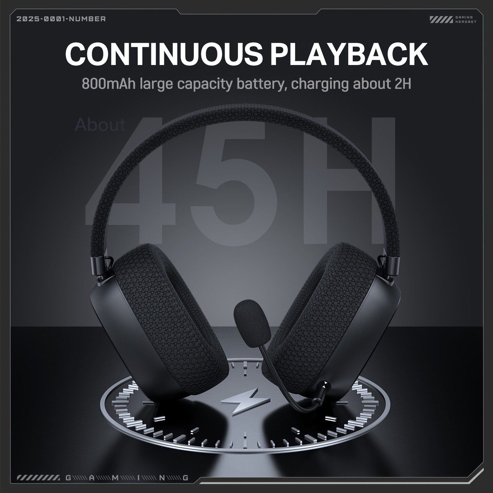 ONIKUMA Gaming Headset – 7.1 Surround Sound, Triple-Mode Connectivity, Ultra-Low Latency