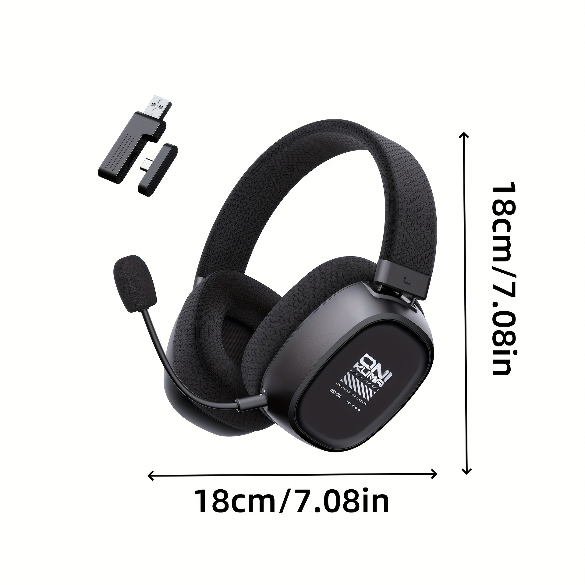 ONIKUMA Gaming Headset – 7.1 Surround Sound, Triple-Mode Connectivity, Ultra-Low Latency