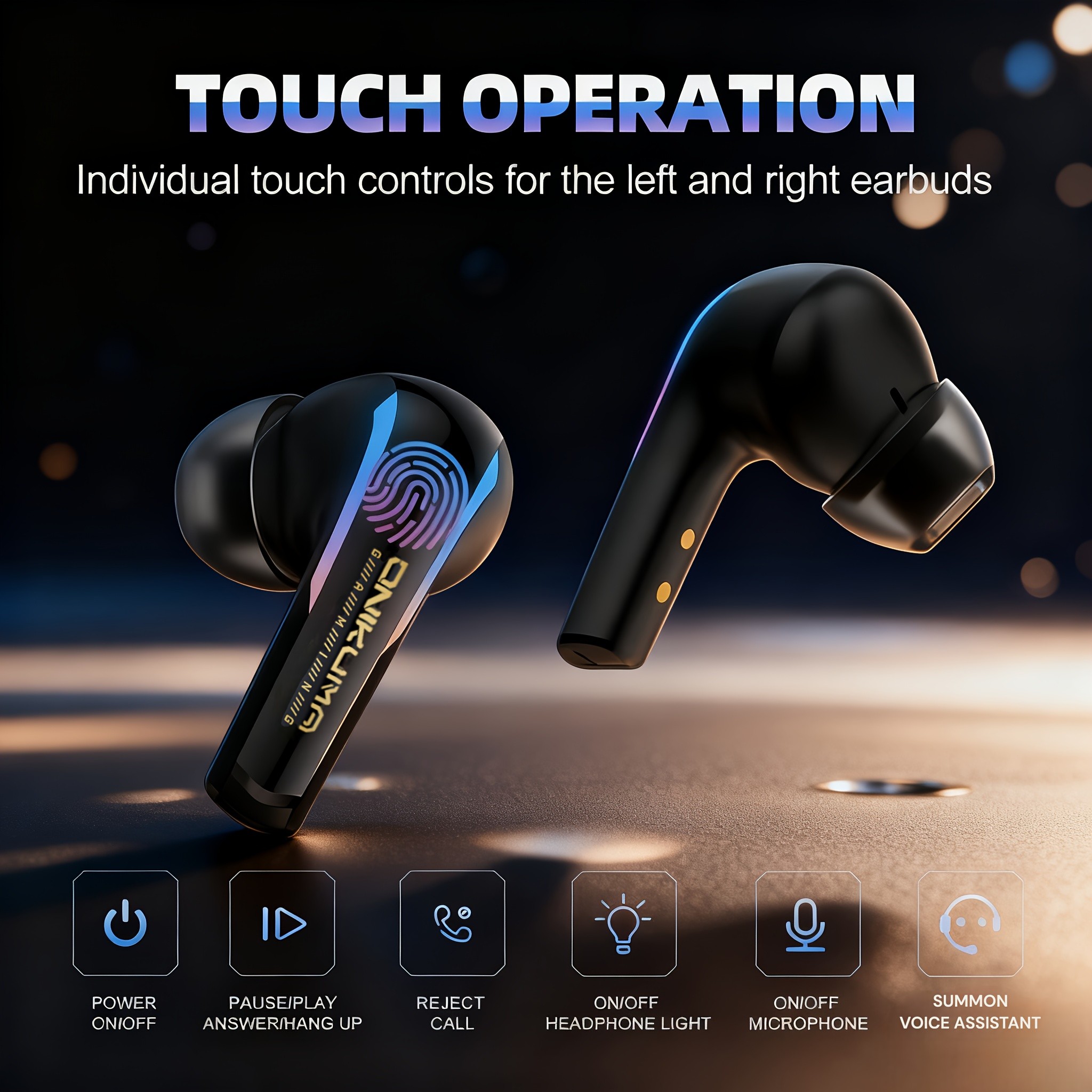 ONIKUMA Wireless Gaming Headset – Ultra-Low Latency, Precision 3D Sound, Enhanced Bass, LED Lighting