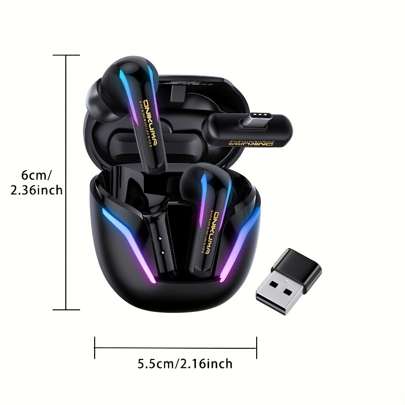ONIKUMA Wireless Gaming Headset – Ultra-Low Latency, Precision 3D Sound, Enhanced Bass, LED Lighting