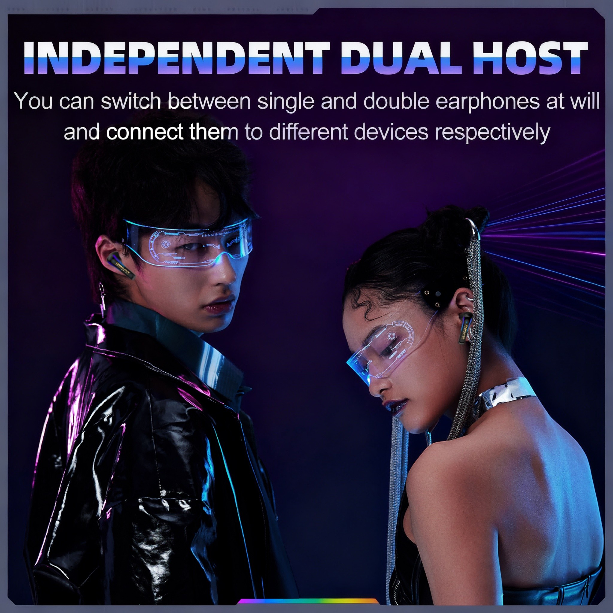 ONIKUMA Wireless Gaming Headset – Ultra-Low Latency, Precision 3D Sound, Enhanced Bass, LED Lighting