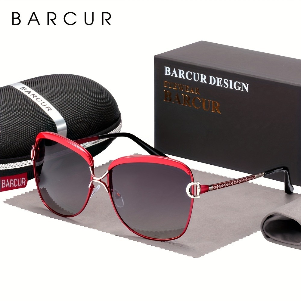 BARCUR Women’s Oversized Gradient Lens Sunglasses