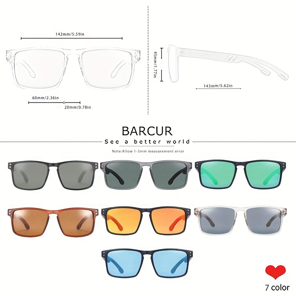BARCUR Original Natural Wooden Sunglasses for Men & Women