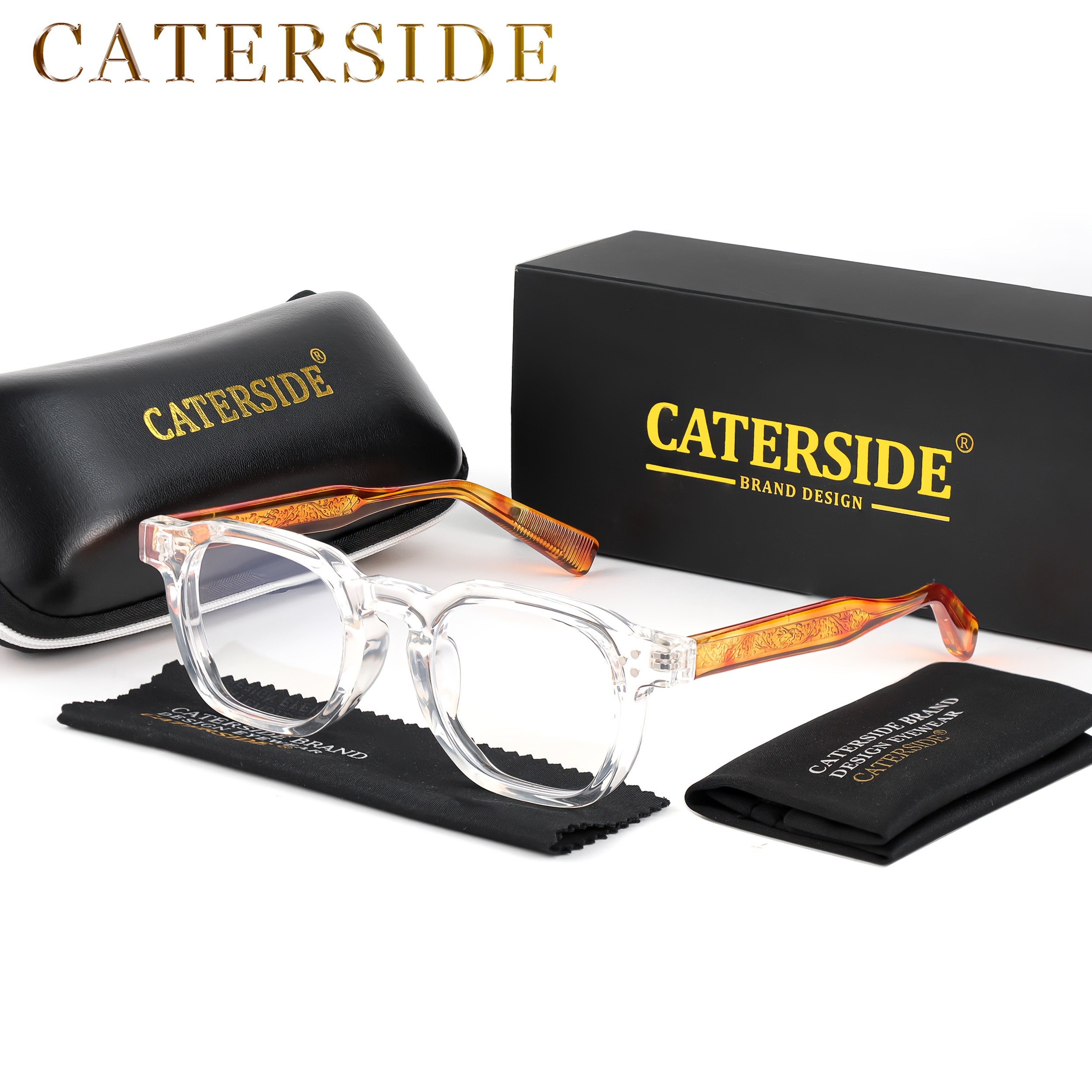 Caterside Trendy Fashion Square Glasses