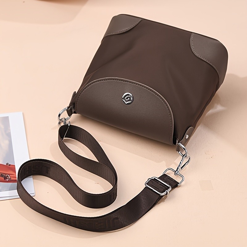 欧格华菲 OGEHUAFEE Women’s Lightweight Nylon Messenger Bag – Casual Shoulder Bag with Adjustable Strap, Multiple Compartments for Travel & Shopping