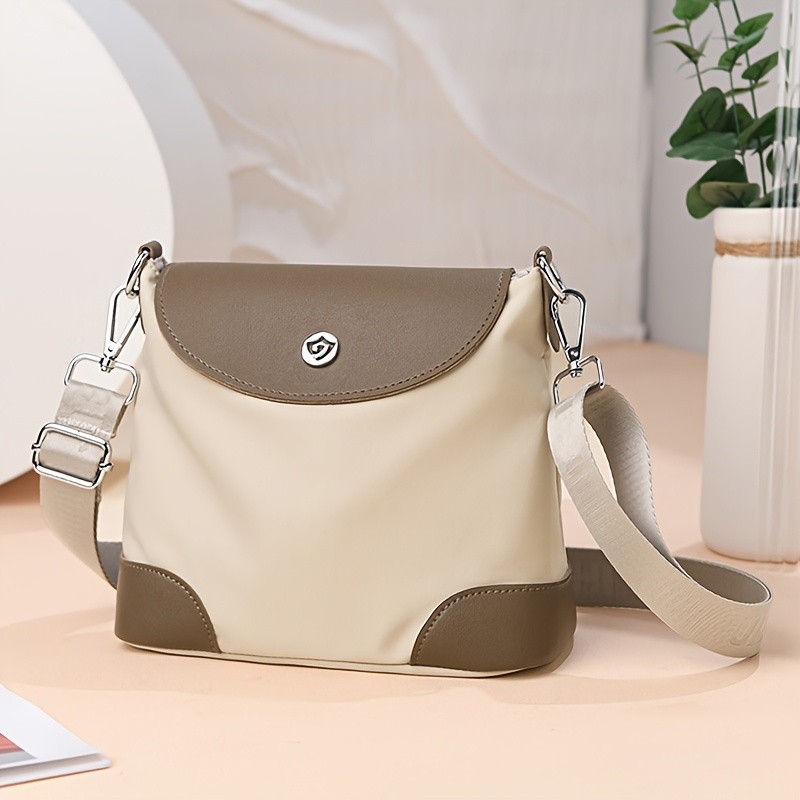 欧格华菲 OGEHUAFEE Women’s Lightweight Nylon Messenger Bag – Casual Shoulder Bag with Adjustable Strap, Multiple Compartments for Travel & Shopping