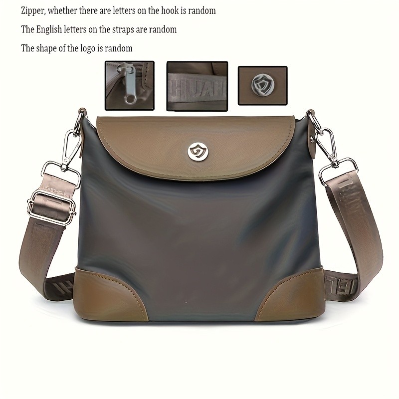 欧格华菲 OGEHUAFEE Women’s Lightweight Nylon Messenger Bag – Casual Shoulder Bag with Adjustable Strap, Multiple Compartments for Travel & Shopping