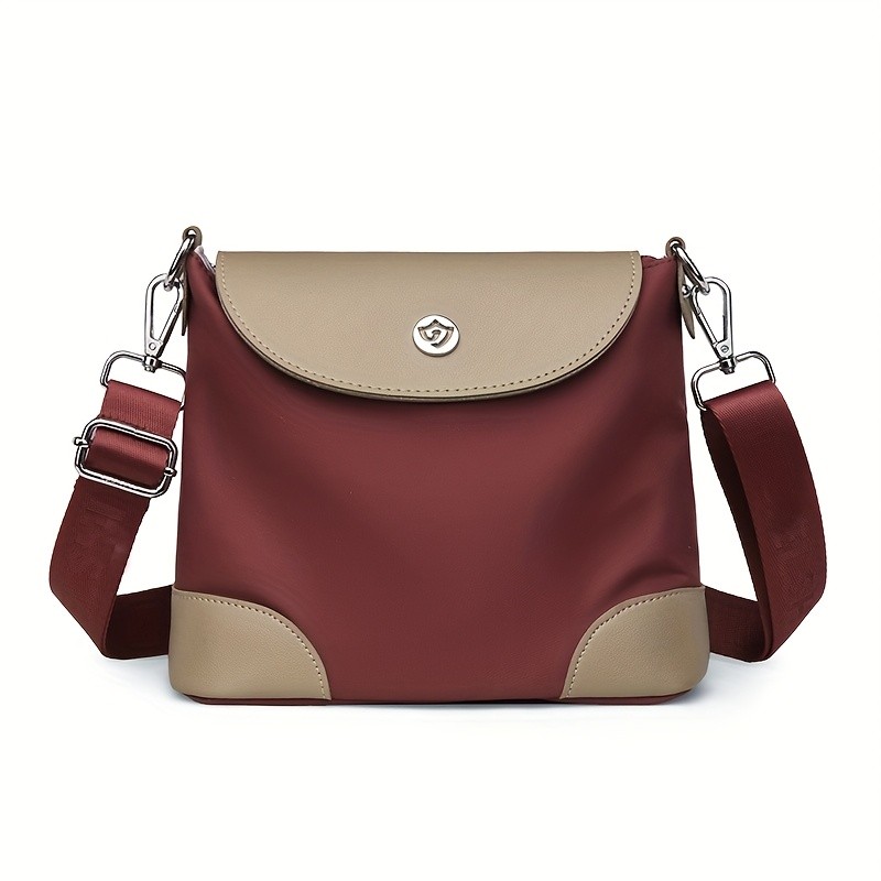 欧格华菲 OGEHUAFEE Women’s Lightweight Nylon Messenger Bag – Casual Shoulder Bag with Adjustable Strap, Multiple Compartments for Travel & Shopping