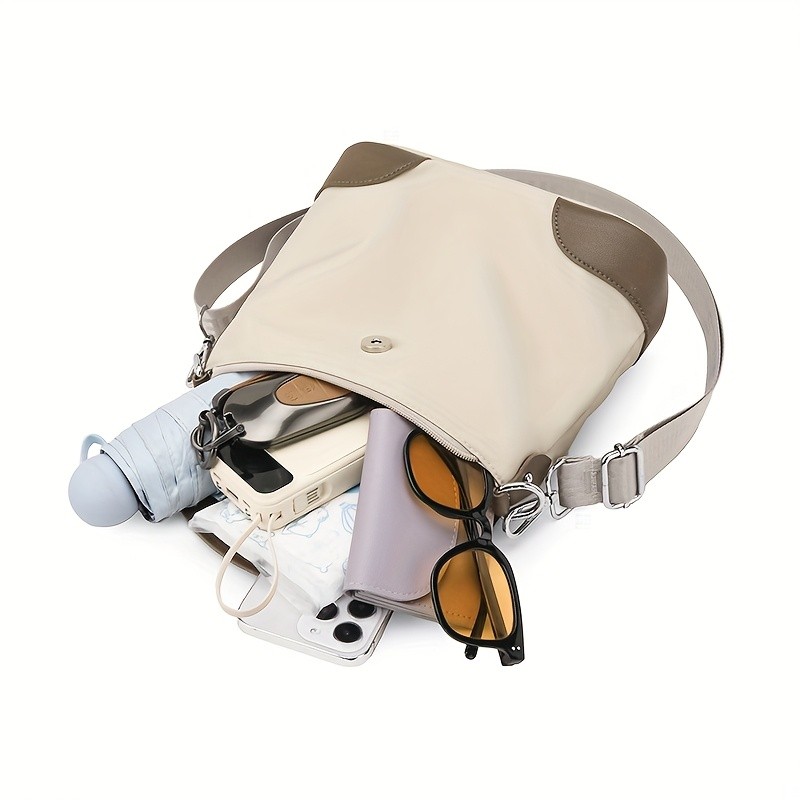 欧格华菲 OGEHUAFEE Women’s Lightweight Nylon Messenger Bag – Casual Shoulder Bag with Adjustable Strap, Multiple Compartments for Travel & Shopping