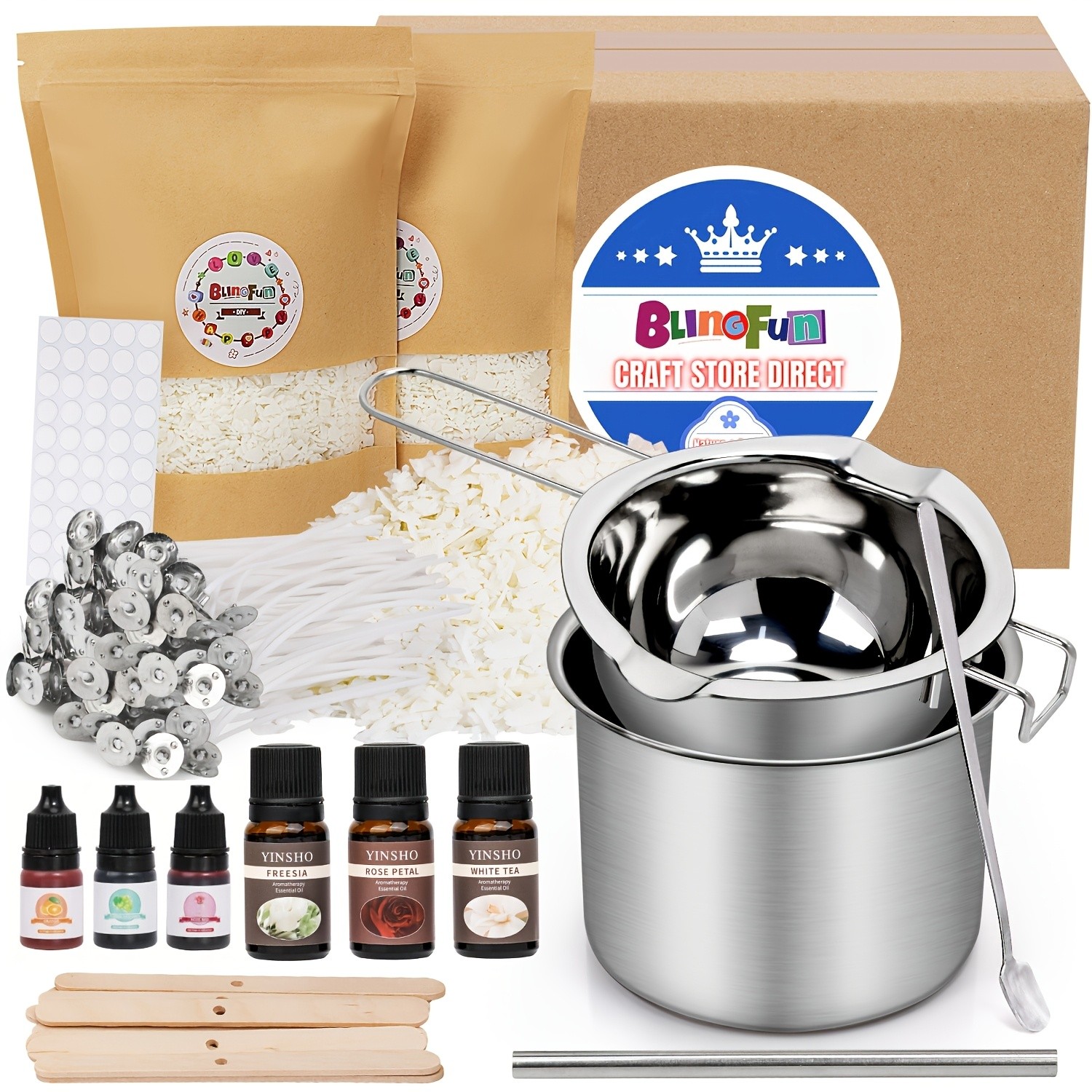BlingFun Soy Wax Candle Making Kit