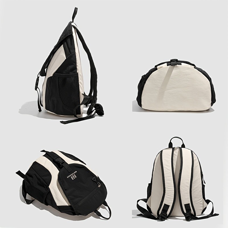 欧格华菲 OGEHUAFEE Women’s Lightweight Foldable Backpack – Casual Color Block Design, Adjustable Straps, Ideal for Travel & Shopping