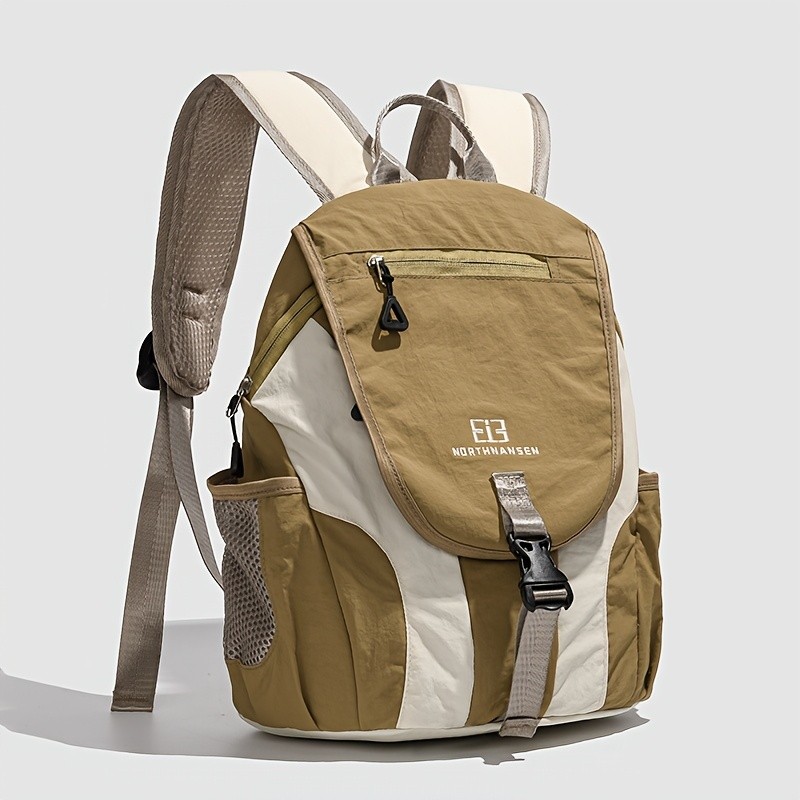 欧格华菲 OGEHUAFEE Women’s Lightweight Foldable Backpack – Casual Color Block Design, Adjustable Straps, Ideal for Travel & Shopping