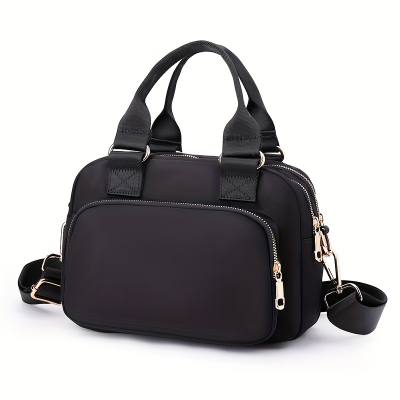 欧格华菲 OGEHUAFEE Large Capacity Nylon Bag – Lightweight Travel Shoulder & Handbag with Removable Strap, Zipper Closure, Adjustable Straps, Casual Style