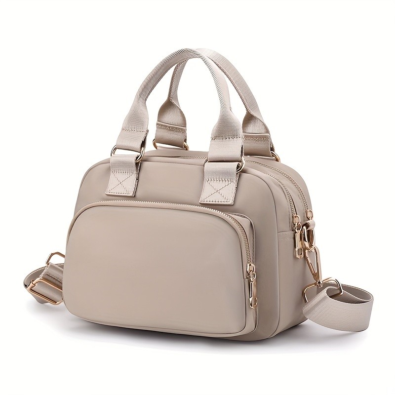 欧格华菲 OGEHUAFEE Large Capacity Nylon Bag – Lightweight Travel Shoulder & Handbag with Removable Strap, Zipper Closure, Adjustable Straps, Casual Style